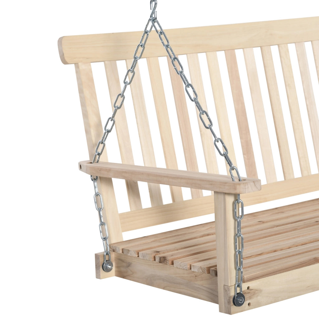 Dondolo Giardino 2 Posti Legno Catene Metallo ¨C zephmum ¨C Marrone