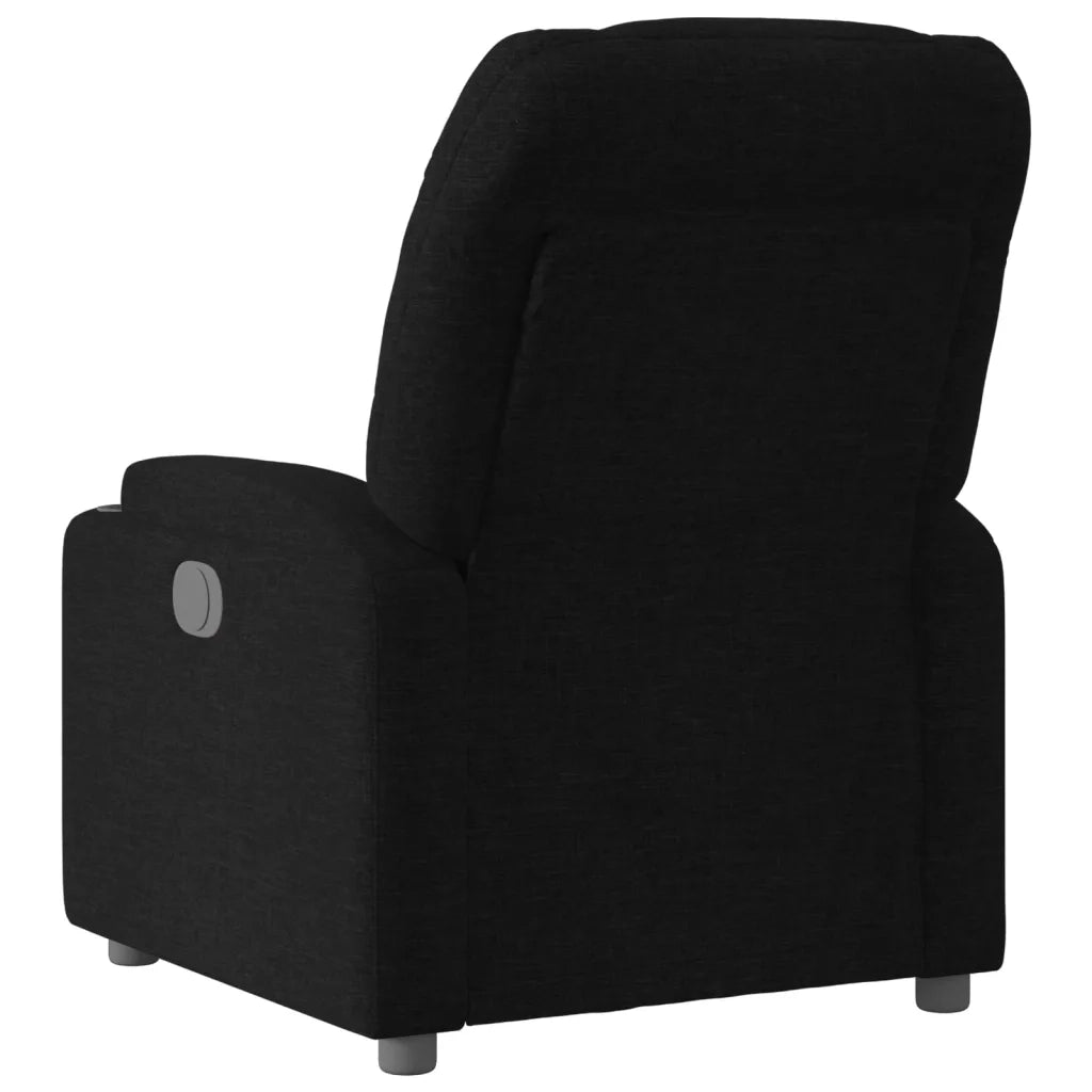 Poltrona | Sedia Relax reclinabile in tessuto nero