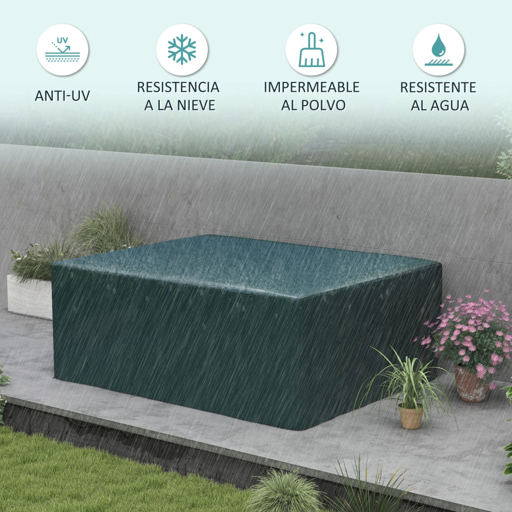 Funda Protectora per Mobili da Giardino ¨C Zephmum ¨C Verde 235x190x90 cm