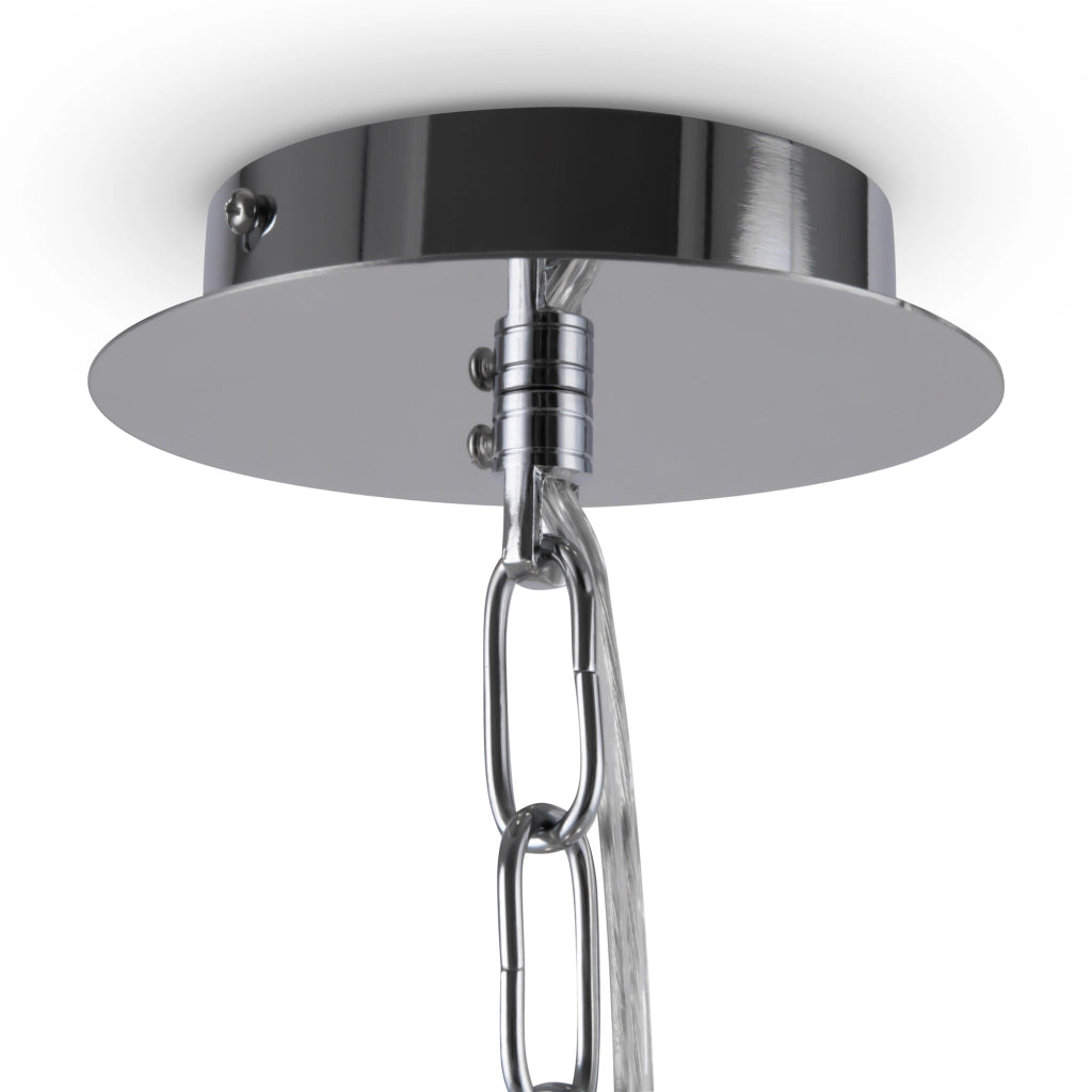 Maytoni Lampadario Moderno Gelid 4 luci E27 cromo metallo cristallo