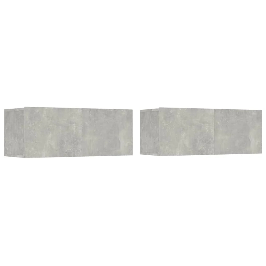 Set di mobili da 6 pezzi tra cui armadio credenza mobile TV televisore per soggiorno camera da letto salotto legno ingegnerizzato grigio 02_0025039