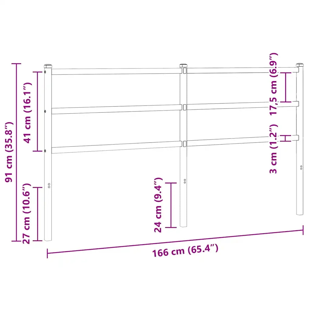 Testiera in Metallo-Testiera in Ferro-Testata Bianco 160 cm 232325