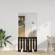Recinto pieghevole per animali 2 pcs Rovere Nero 8005955