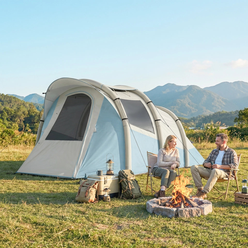 Tenda Inflabile 2-3 Persone ¨C zephmum ¨C Impermeabile 3000 mm Azzurro