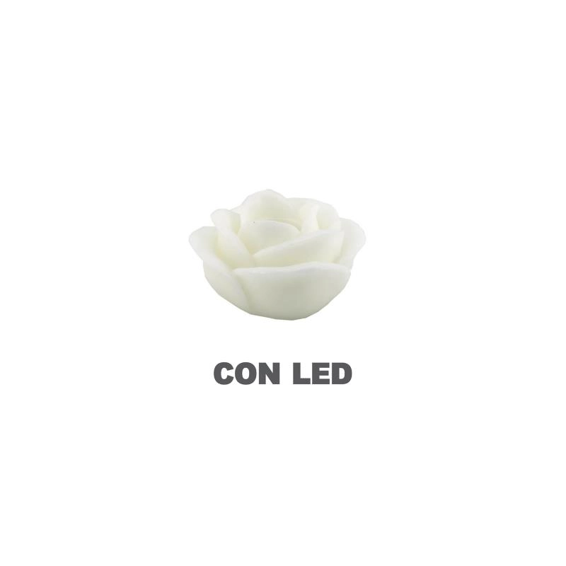 Candela led rosa bianco fontana cmÃ¸32h20