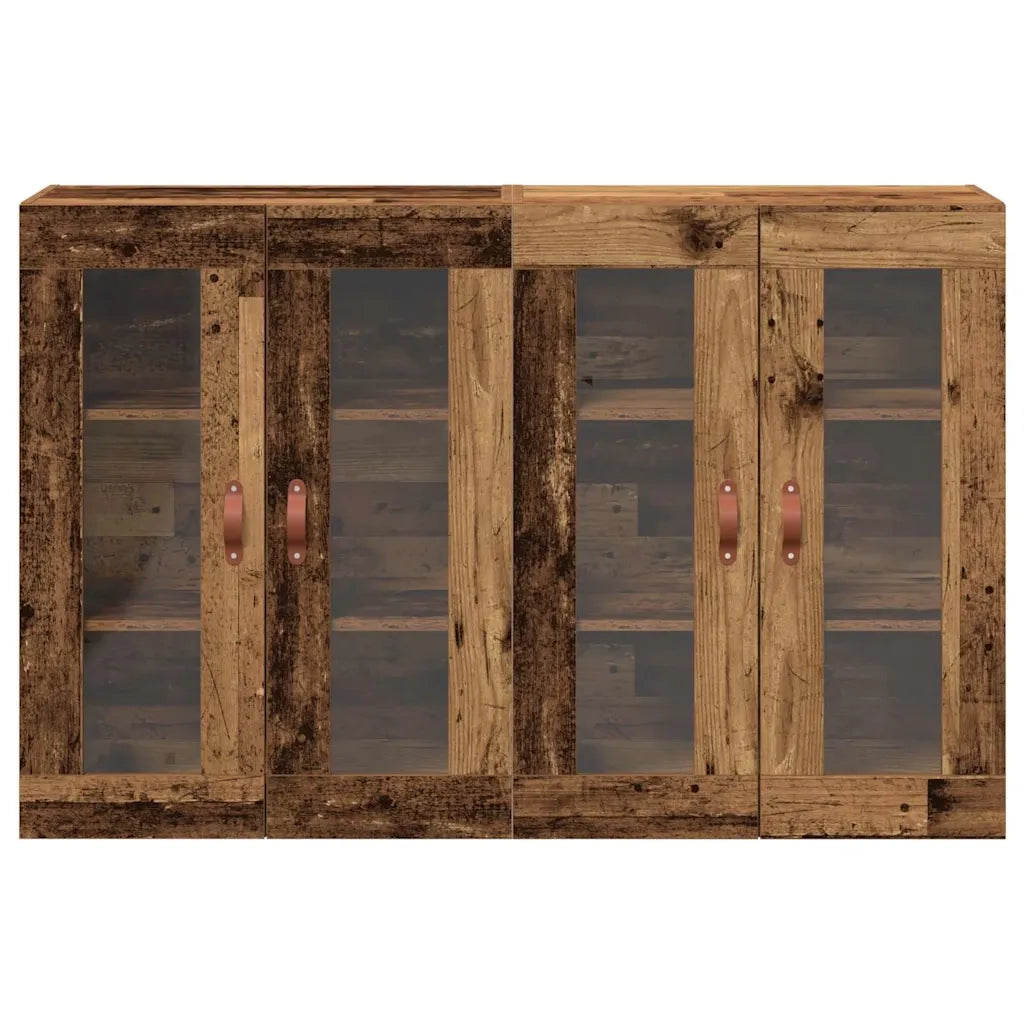 Armadi da Parete 2 pz Legno vecchio 69,5 x 34 x 90 cm CFW5720838