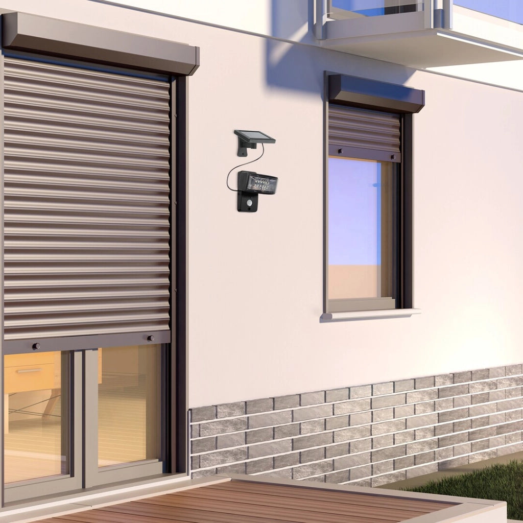 Applique solare LED 2,4W con sensore Valpovo nera Rabalux