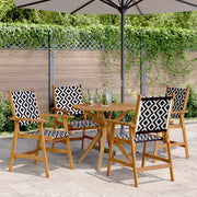 Set da Pranzo per Giardino 5 pz in Legno Massello di Acacia 3283572