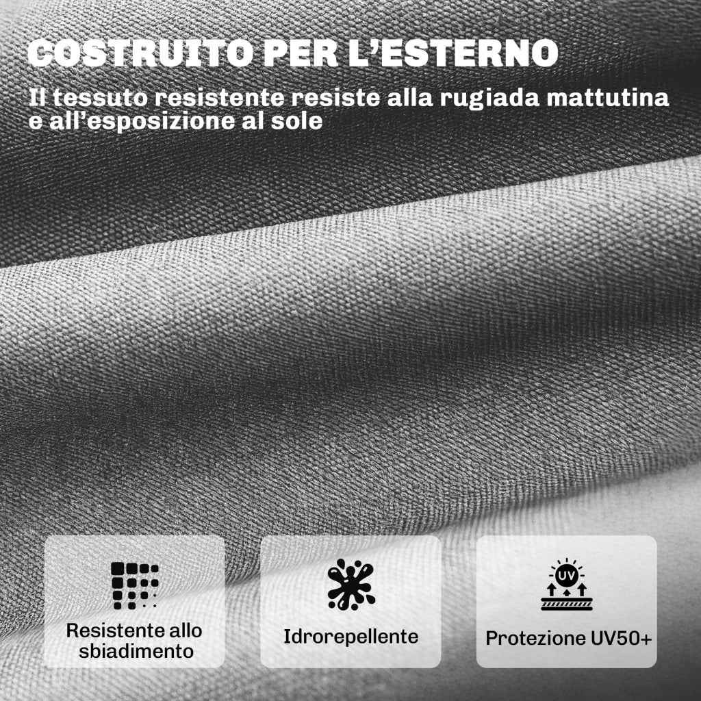 Cuscino per Poltrona da Giardino ¨C zephmum ¨C Grigio Chiaro