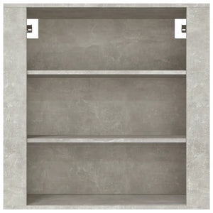 Mobile a Parete Grigio Cemento 80x33x80 cm in Legno Multistrato cod mxl 17517