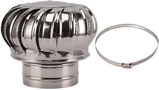 Vitroceramica a Stomaco Rotante con Ventilatore per Camino in Acciaio Inossidabile con Sistema di Fissaggio