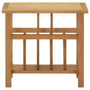 Tavolino con Portariviste-Tavolino da soggiorno-Tavolo 45x27x42 cm Massello di Rovere