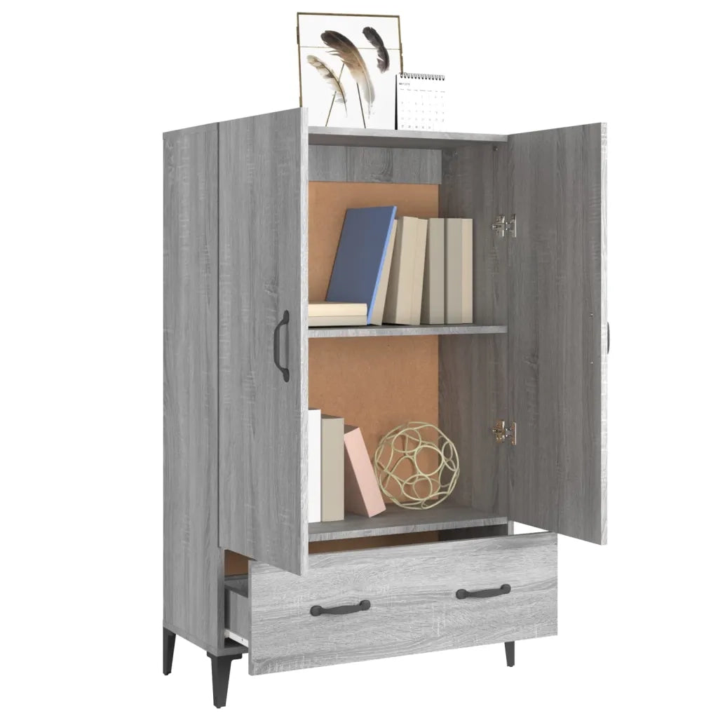Credenza Grigio Sonoma 70x31x115 cm in Legno Multistrato 817475