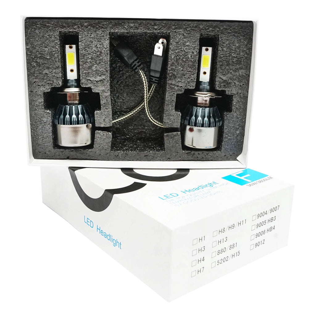 Set di 2 lampadine LED H7 36W/3800LM C6-H7, 12V, 6500K