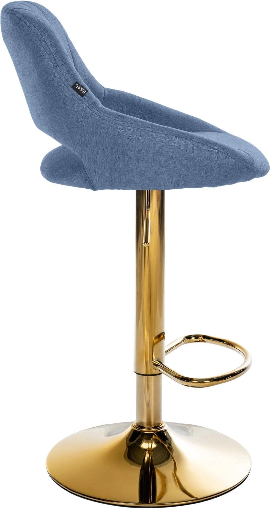Sgabello da bar tessuto Milet oro 3