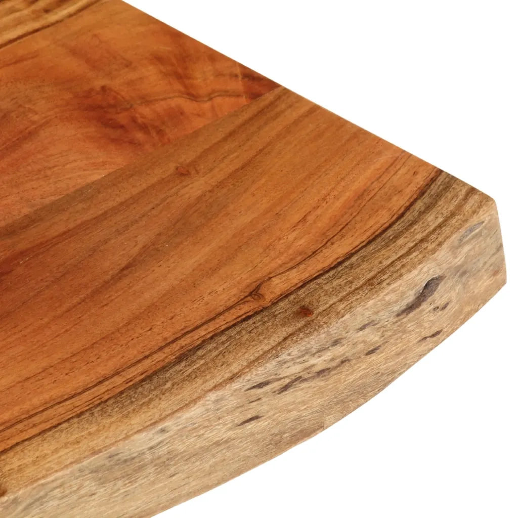vidaXL Piano Tavolo 100x40x3,8 cm Rettangolare Legno Acacia Bordi Vivi