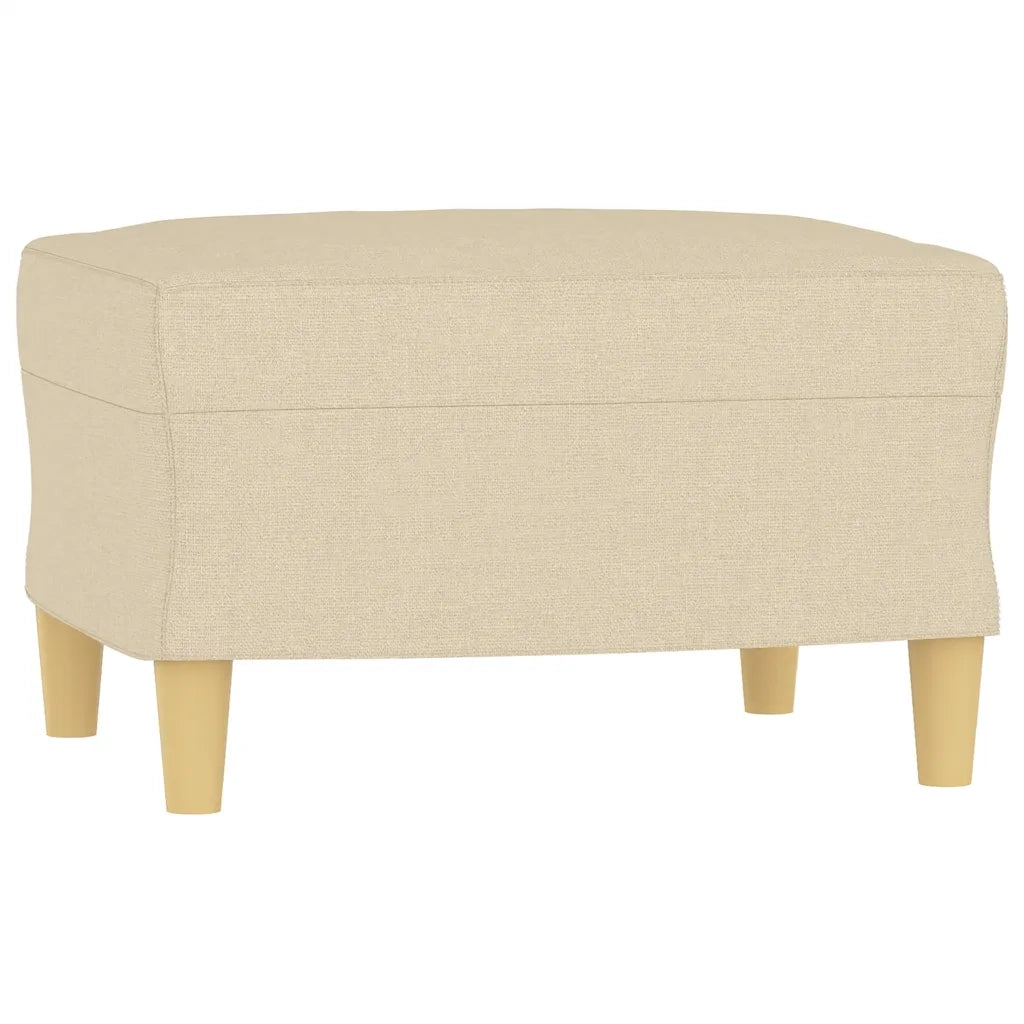 Poggiapiedi Crema 60x50x41 cm in Tessuto cod mxl 75943