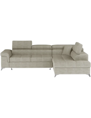Divano angolare convertibile PALAZZO 4 posti beige – angolo destro con baule