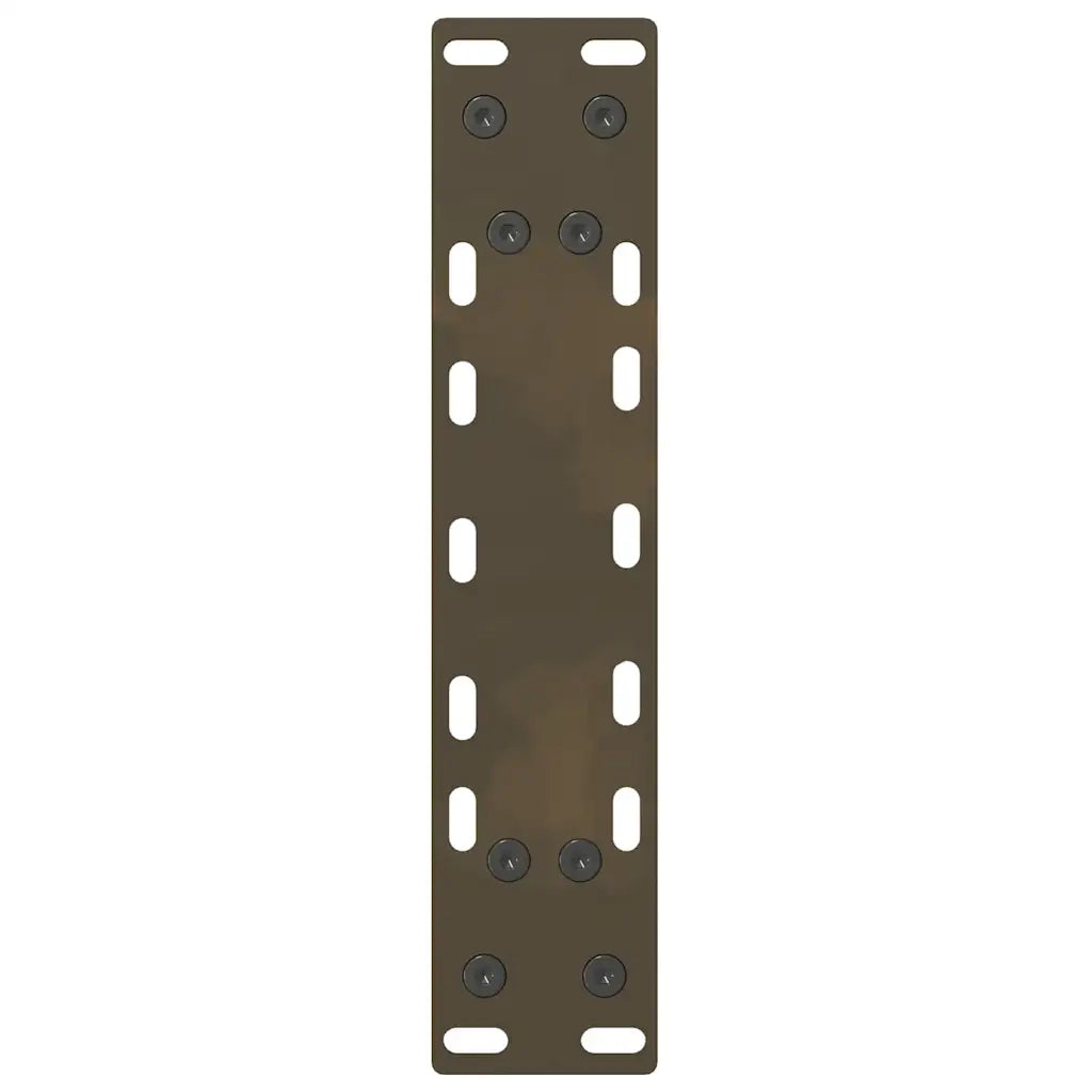 Gambe per tavolo consolle in acciaio naturale 2 pz 28x(72-73) cm Acciaio 4013295