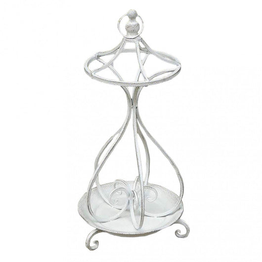 Portaombrelli Annie 29x68 h cm in Acciaio Bianco