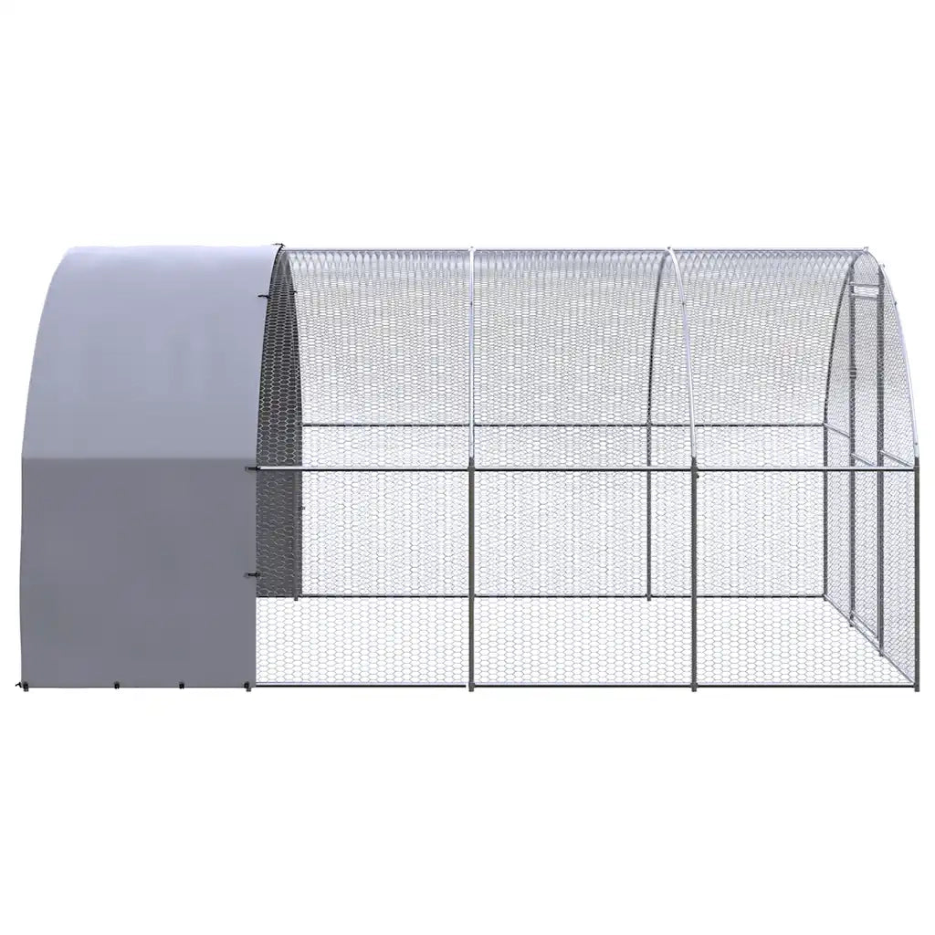 Pollaio per Esterni 3x4x2 m in Acciaio Zincato CFW9753163