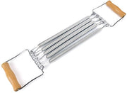 Espansore Toracico Portatile - Manubrio in Legno - Esercizio per la Casa - Attrezzo Fitness per la Muscolatura - Lunghezza Totale 60cm - Espansore Toracico Portatile