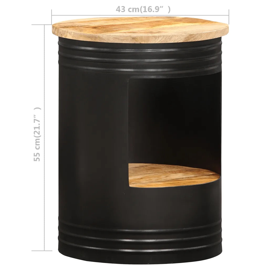 Tavolino da CaffÃ¨ 43x55 cm in Legno Massello di Mango cod mxl 20922