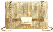 Borsa da Spalla Elegante con Cinturino per Festa e Vacanza (Giallo chiaro)