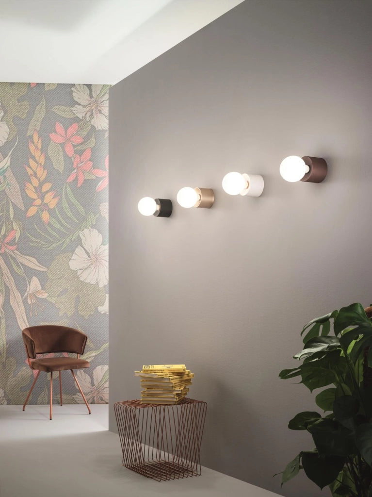 PLAFONIERA BOW 1 LUCE ATTACCO E27 CORTEN  LAMPADINA NON INCLUSA