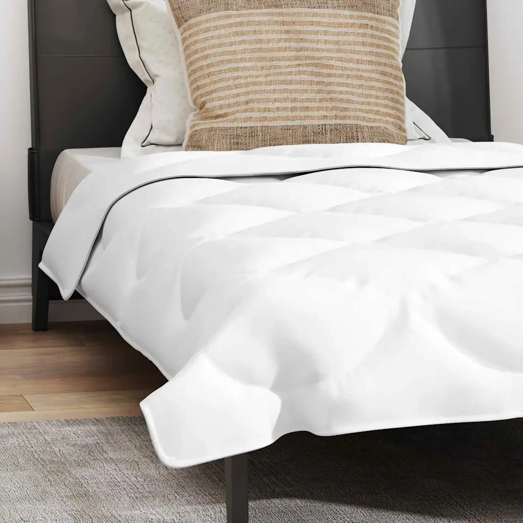 vidaXL Piumone con Cuscino 2 pcs Bianco 140 x 220 cm Microfibra