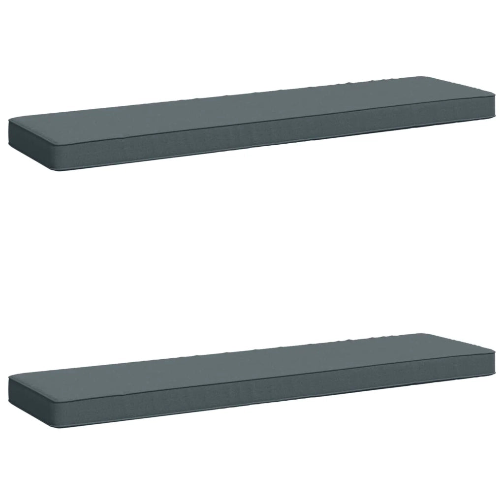 Cuscini per Panchina a 2 Pezzi VUGHT 2 pcs 100% Poliestere Blu 950599