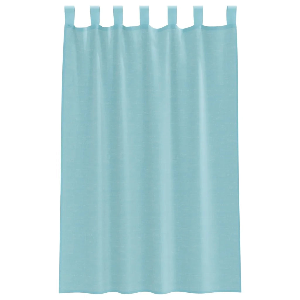 Tende in Voile con Passanti 2 pz Turchese 140x175 cm 4102327