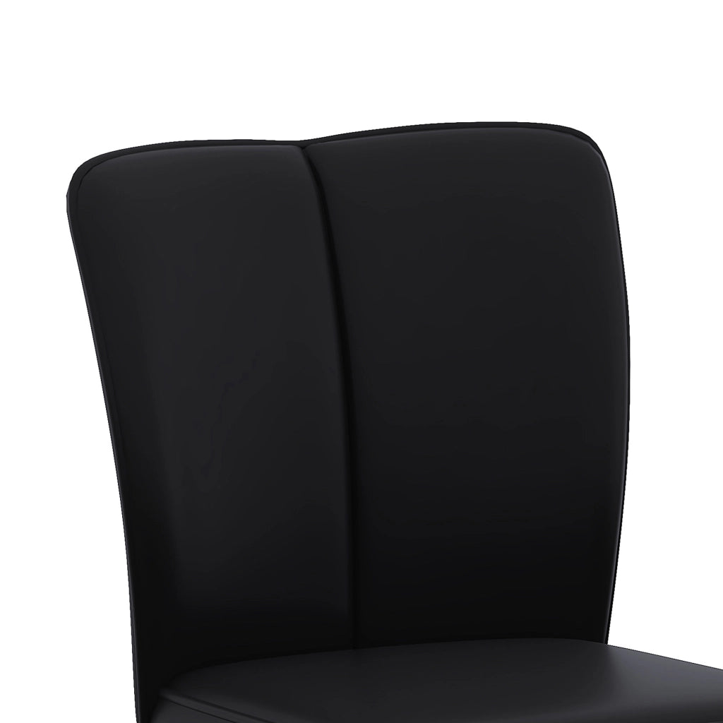 Sgabello da bar girevole a 360° con altezza regolabile e poggiapiedi, set da 2, in PU pelle e metallo nero oro