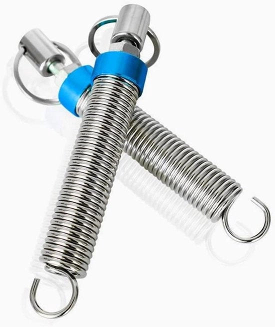 Sostegno del cofano bagagliaio in acciaio per auto con sistema di sollevamento e cinturino di sicurezza, colore blu