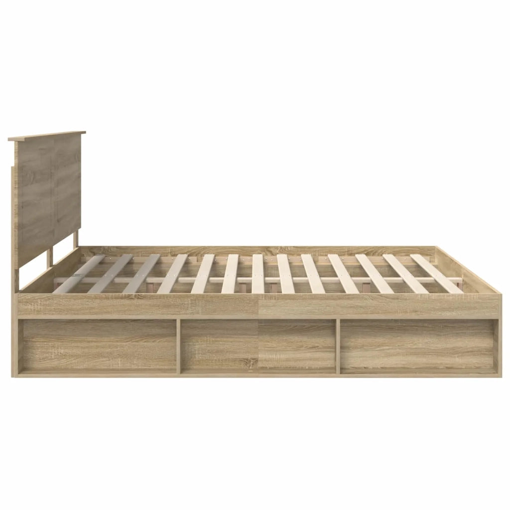 Struttura del letto Sonoma 200 x 200 cm Pino massello 3409311