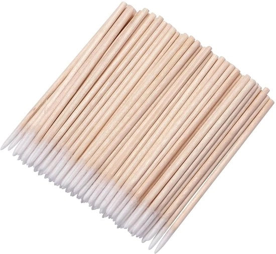 Set di spazzole per make-up in legno - applicatori micro - 300 pezzi - spazzole per eyeliner - spazzole per make-up - materiale duraturo - set di spazzole per make-up
