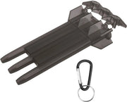 Cassa per Dardi Portatile - Scatola per Dardi Leggera - Tasca per Dardi in Alluminio - Adatta per Dardi a Punta di Acciaio/Dardi a Punta di Gomma - Protezione Compatta - 17x8,5 cm - Scatola per Dardi