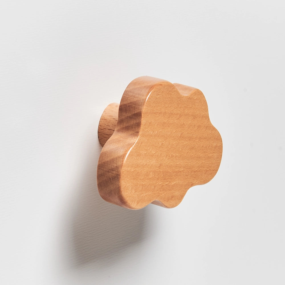 Cassettiera a 3 cassetti in MDF bianco Gambe in legno di pino Maniglie a forma di nuvola Camera dei bambini