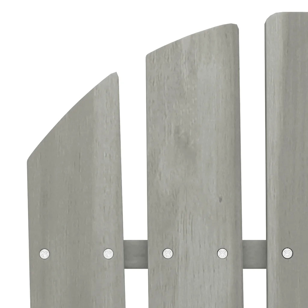 Sedia da Giardino Adirondack a 2 Posti in Legno di Abete Grigia 315900
