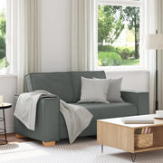 Divano a 2 posti Grigio scuro 160x78x84 cm in tessuto 4104971