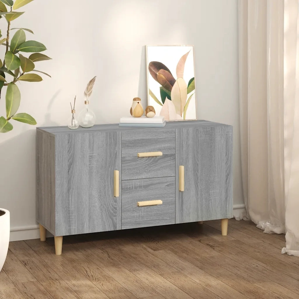 Credenza Grigio Sonoma 100x36x60 cm in Legno Multistrato 817466
