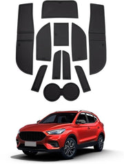 Accessori per auto MG ZS 2021 2022 2023 2024, mattoncini antiscivolo per console centrale, mattoncini antiscivolo per portacenere, mattoncini antiscivolo per portiere, contenitore di stoccaggio, mattoncini antiscivolo, neri