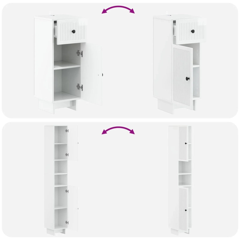 Set di armadietti da bagno in 3 pezzi EDE Legno ingegnerizzato 3417823