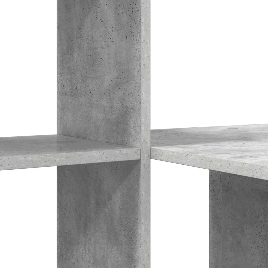 Scrivania con lo scaffale Grigio cemento 131,5 x 50 x 106,5 cm 869301
