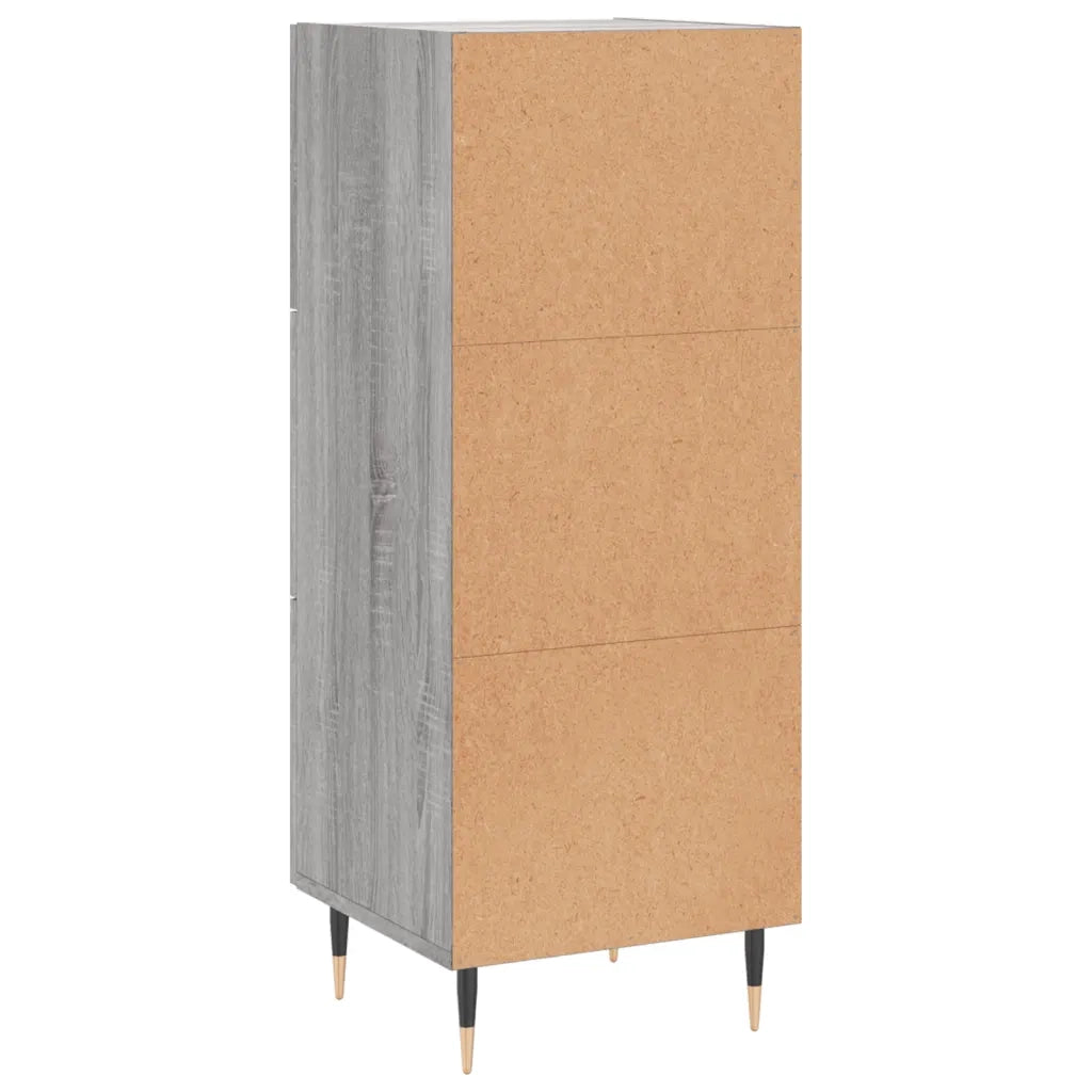 Credenza Grigio Sonoma 34,5x34x90 cm in Legno Multistrato 828586