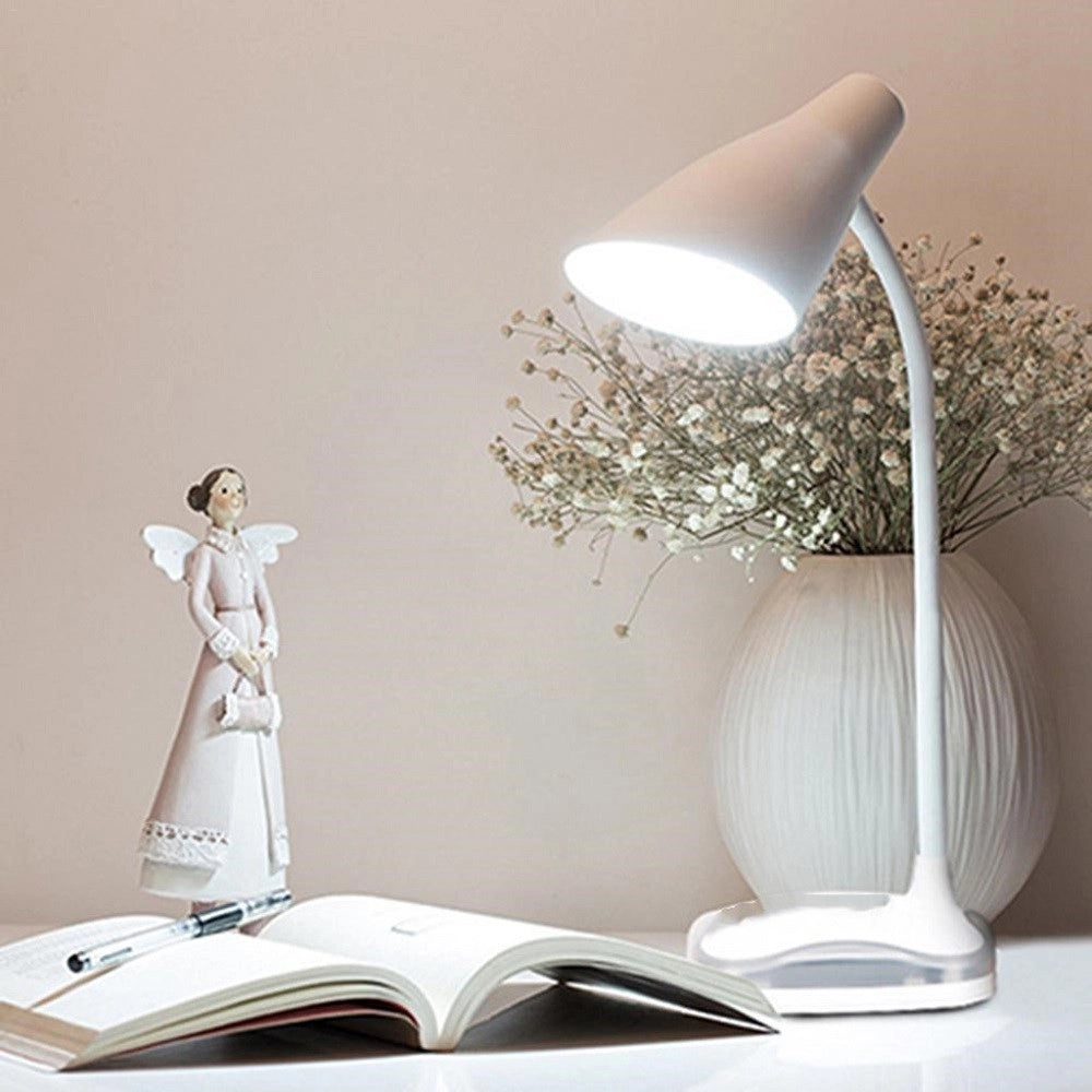 Trade Shop - Lampada Da Tavolo Scrivania Led Ricaricabile Usb Dimmerabile Moderno Dt-2079 -