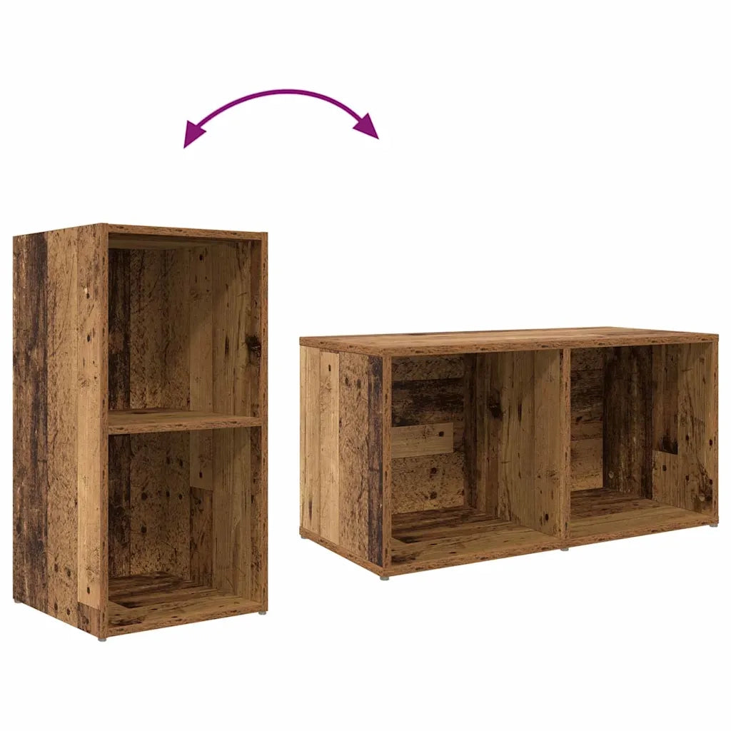 Set di mobili TV 8 pz-Credenza per TV Legno vecchio Legno multistrato