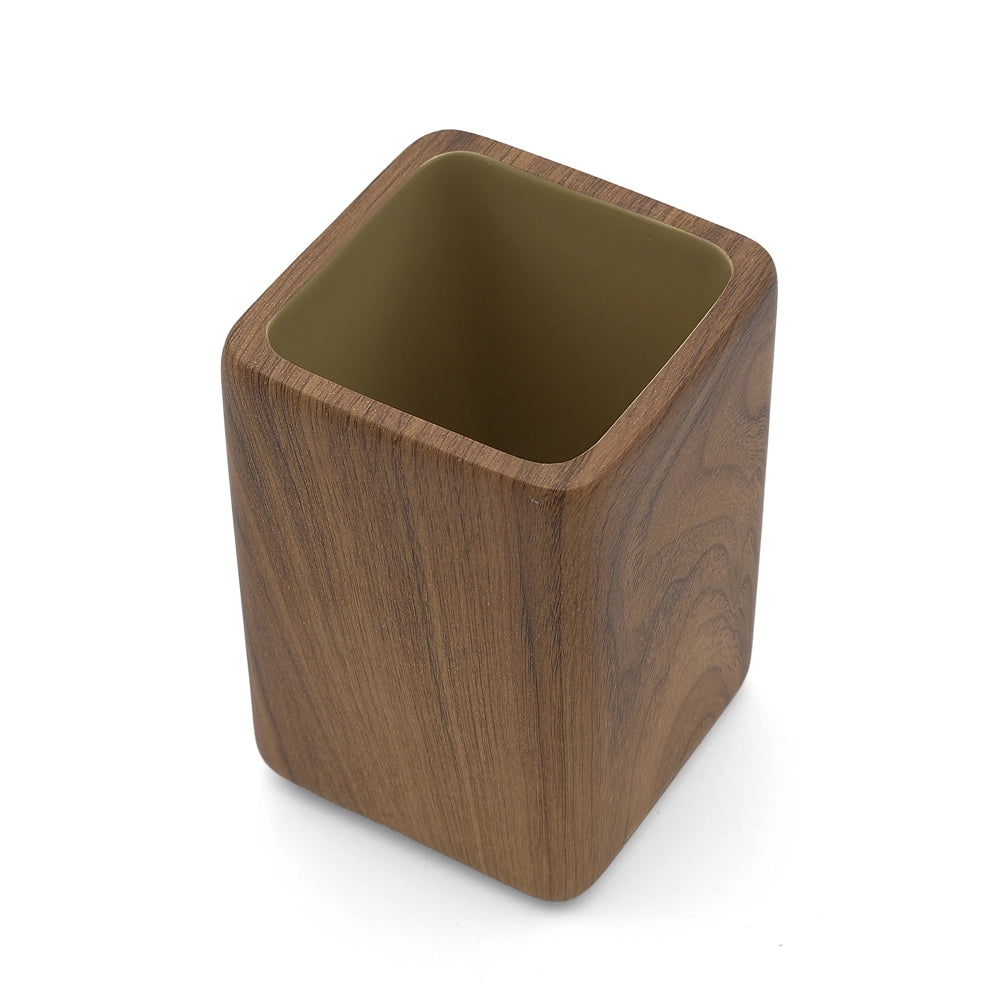 Set accessori bagno 2 pezzi in poliresina effetto legno Radici