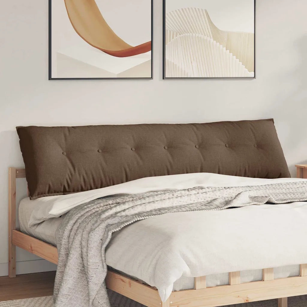 Cuscino per Schiena Marrone 200 x 19 x 50 cm Tessuto