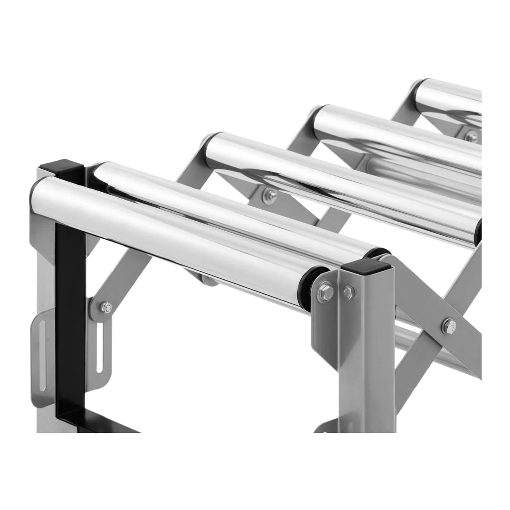 Trasportatore a rulli - 130 kg - 147 cm - 9 rulli - regolabile in altezza - pieghevole 14_0007253